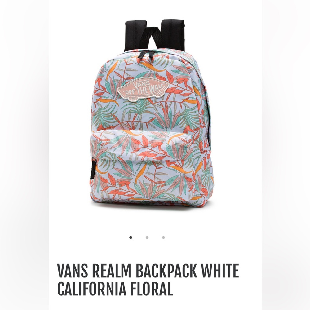 VANS REALM California floral backpack